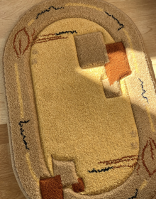 Синтетичний килим Frize Vrezanny 5858A yellow - высокое качество по лучшей цене в Украине.